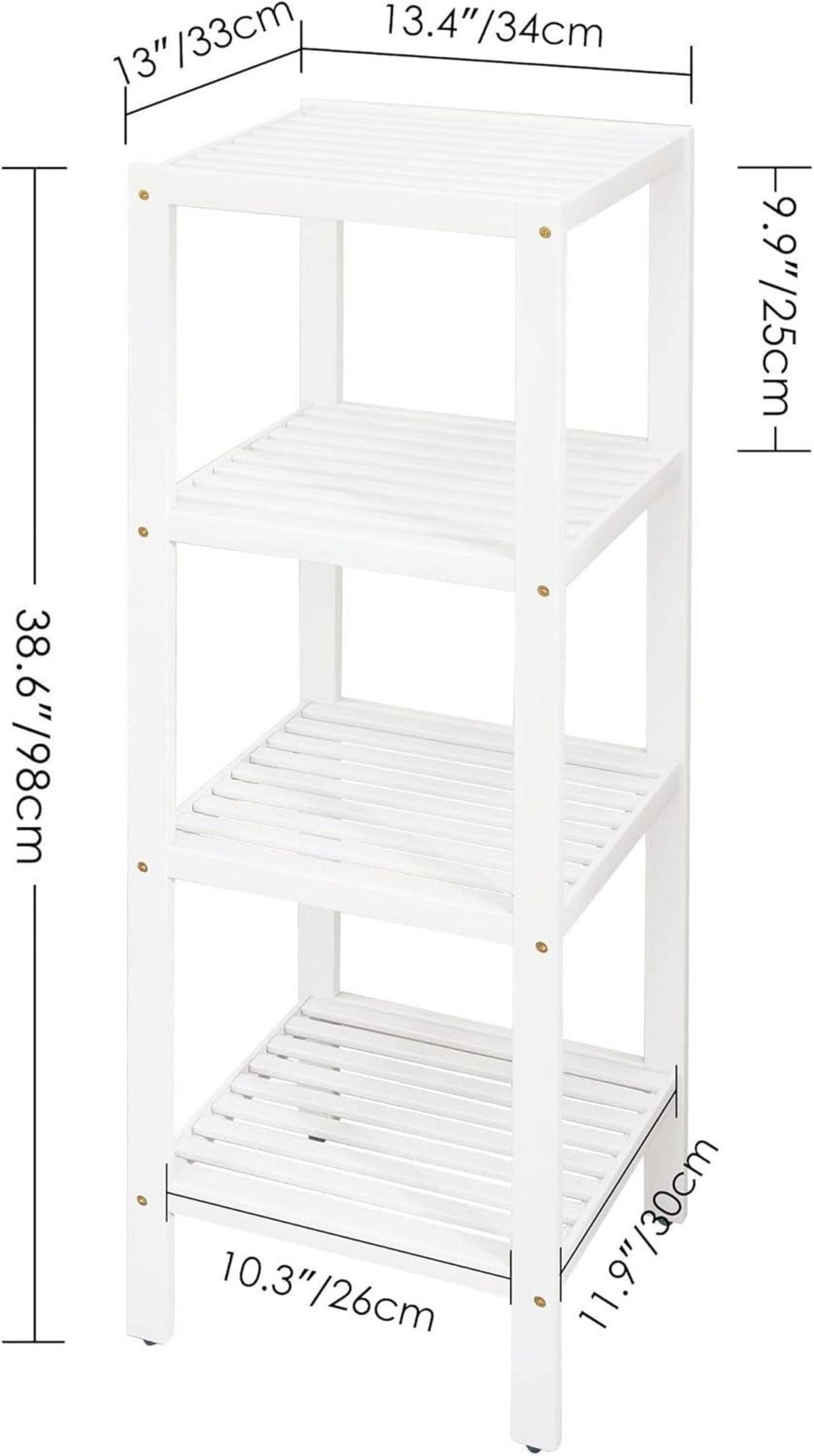 Bambus Badezimmerregal 4 Ebenen Organizer