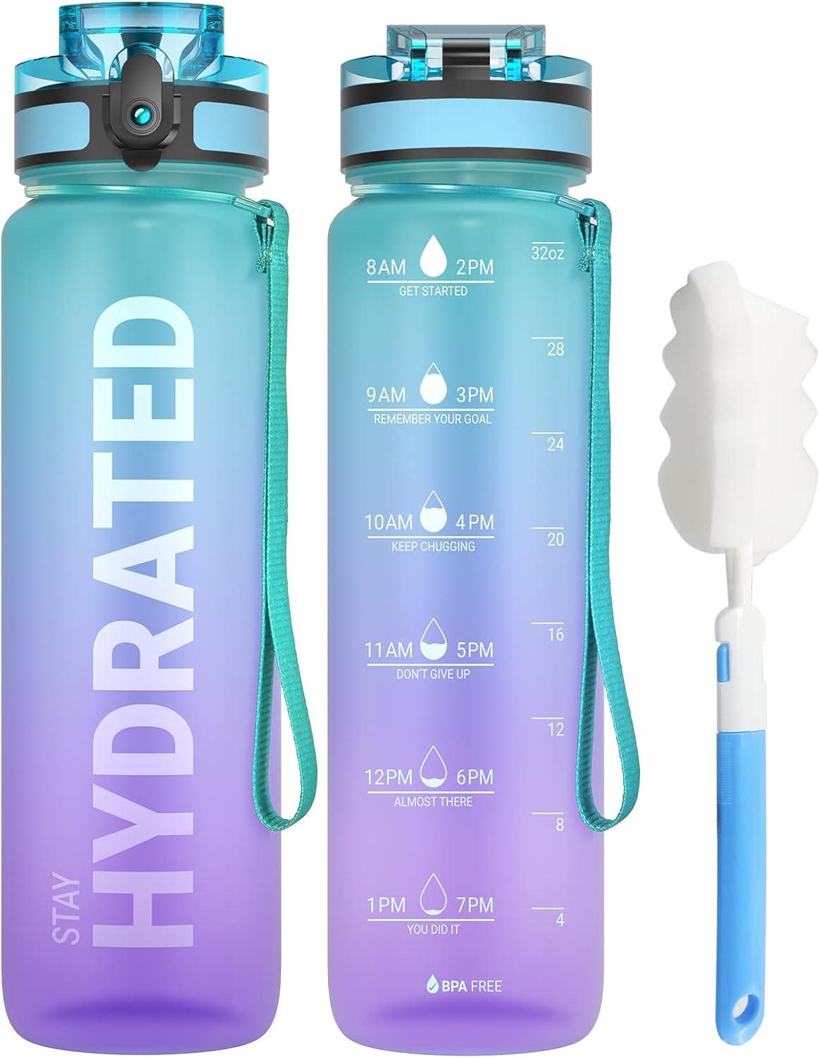 Sahara Sailor Trinkflasche BPA-frei Tritan 1L Auslaufsicher Sport Wasserflasche Galaxie-Zauber 32oz