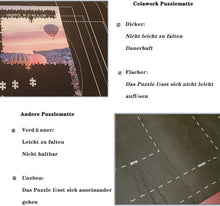 Puzzlematte Filz Unterlage für 3000 Stück Puzzle Schwarz