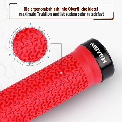 Ergonomische Fahrradgriffe MTB – Rutschfest & Komfortabel Rot