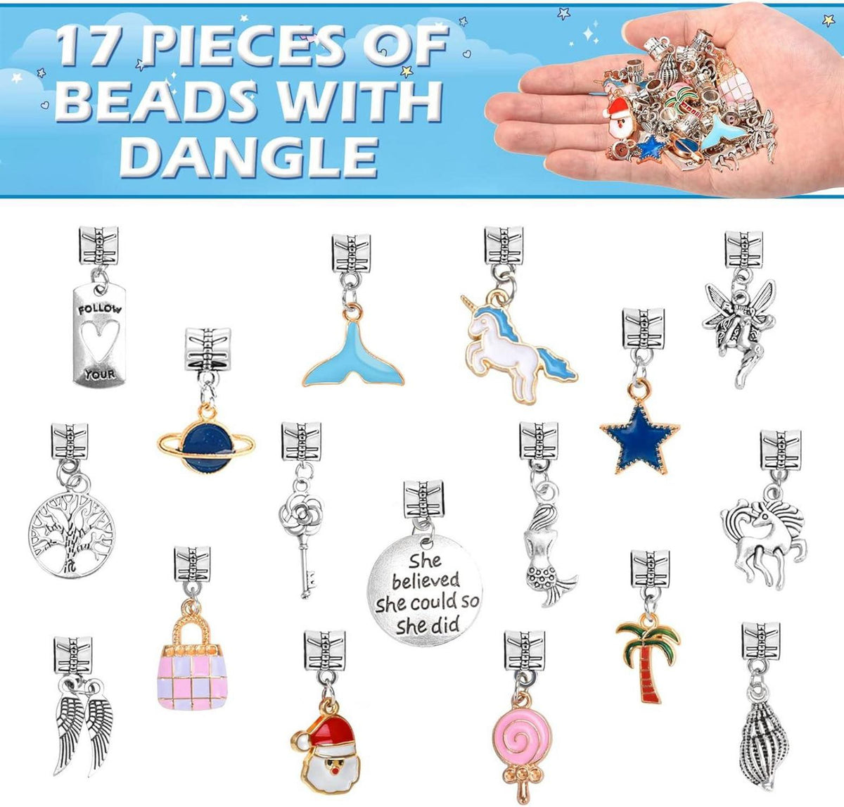 DIY Armband Bastelset Mädchen 6-11 Jahre - Schmuck Selber