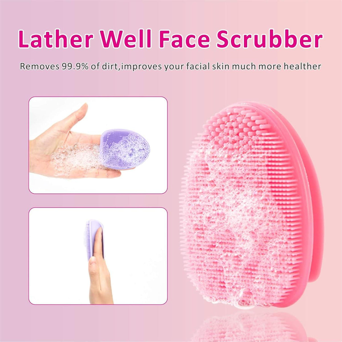 Silikon Gesichtsbürste Manuell Handheld Peeling Massage Porenreinigung