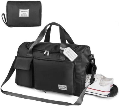 Flintronic 35L Faltbare Reisetasche Schwarz Wasserdicht