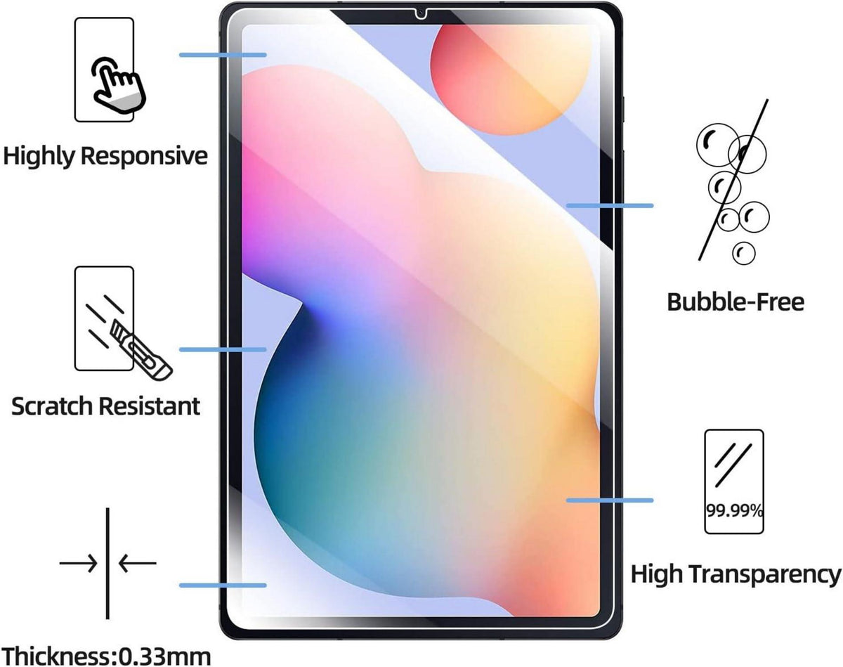 Schutzfolie Samsung Galaxy Tab S6 Lite 10.4 Zoll Panzer Glas Folie 9H