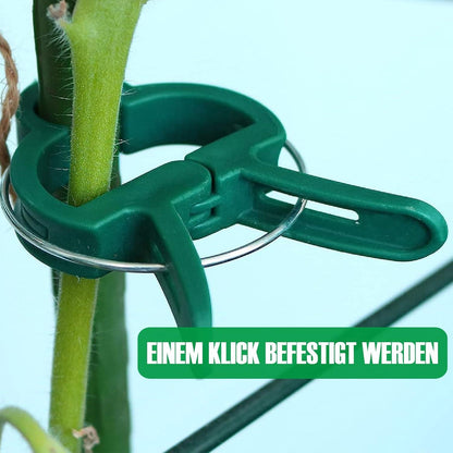 Pflanzenclips für Tomaten Gurken Kletterrosen 96 Stück Ranking Klammer