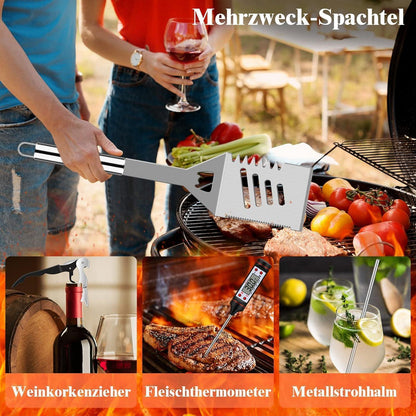 38 Teiliges Grillbesteckset Grillzubehör Geschenk für Männer