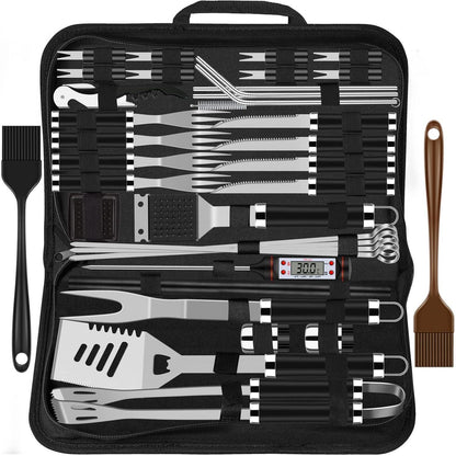 26 Teiliges Grillbesteckset Geschenk für Männer Grillzubehör
