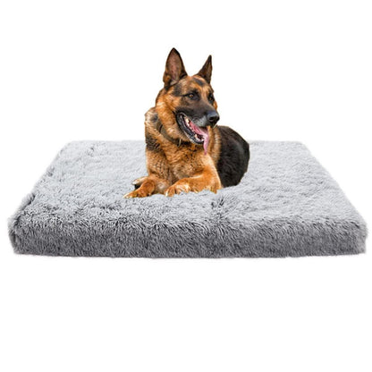 Flauschiges Hundebett mit Memory Foam – 120x80cm Grau