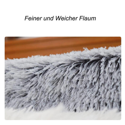 Flauschiges Hundebett mit Memory Foam – Rosa, 120x80cm
