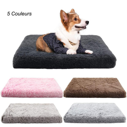 Flauschiges Hundebett mit Memory Foam – Rosa, 100x60cm
