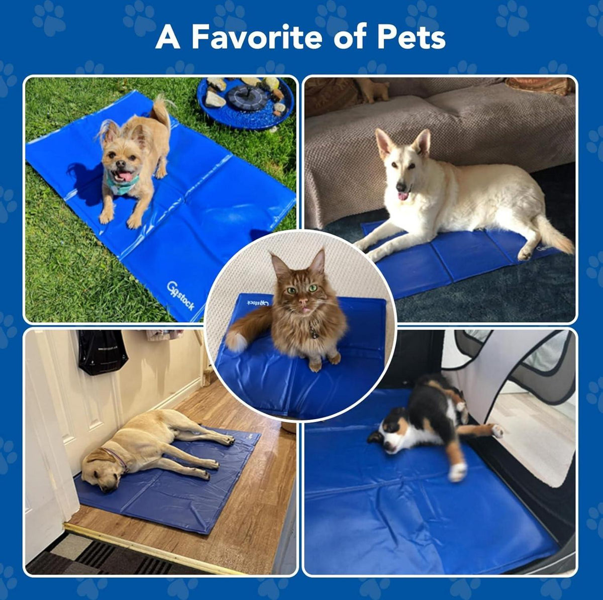 Selbstkühlende Hundematte Pet Cooling Mat XXL 120x80cm