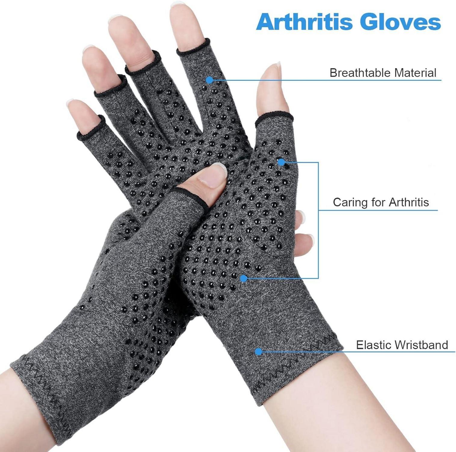 Kompressionshandschuhe Arthritis Arthrose Schmerzlinderung Schwarz
