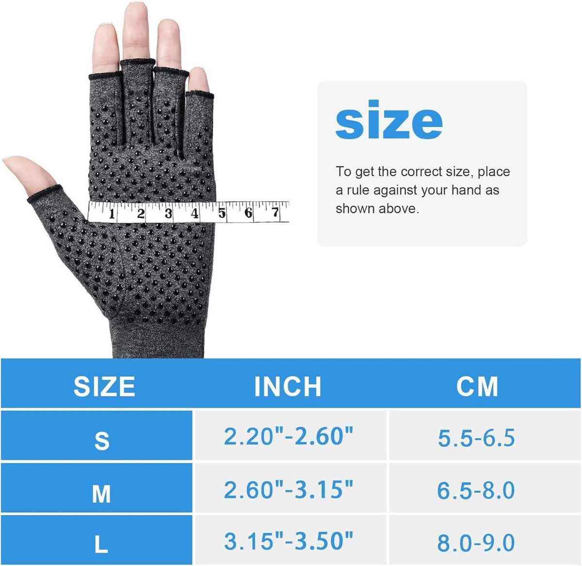 Arthritis Kompressionshandschuhe Schwarz M Schmerzlinderung