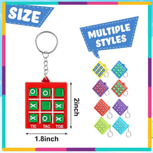 16er Pack Tic Tac Toe Schlüsselanhänger Kunststoff Rucksack