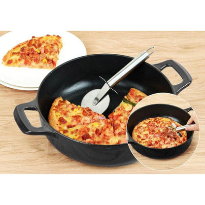 Gusseisen Schmorpfanne mit Deckel – 28 cm, 3,5 L