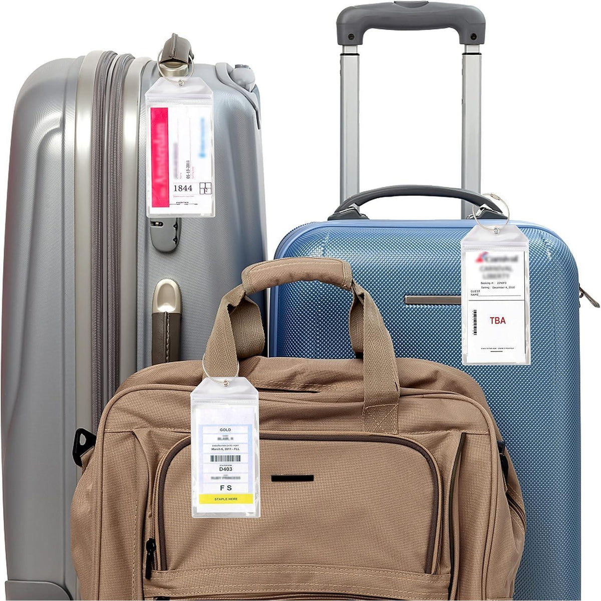 8er Set Gepäckanhänger Kreuzfahrt – Wasserdicht & Robust