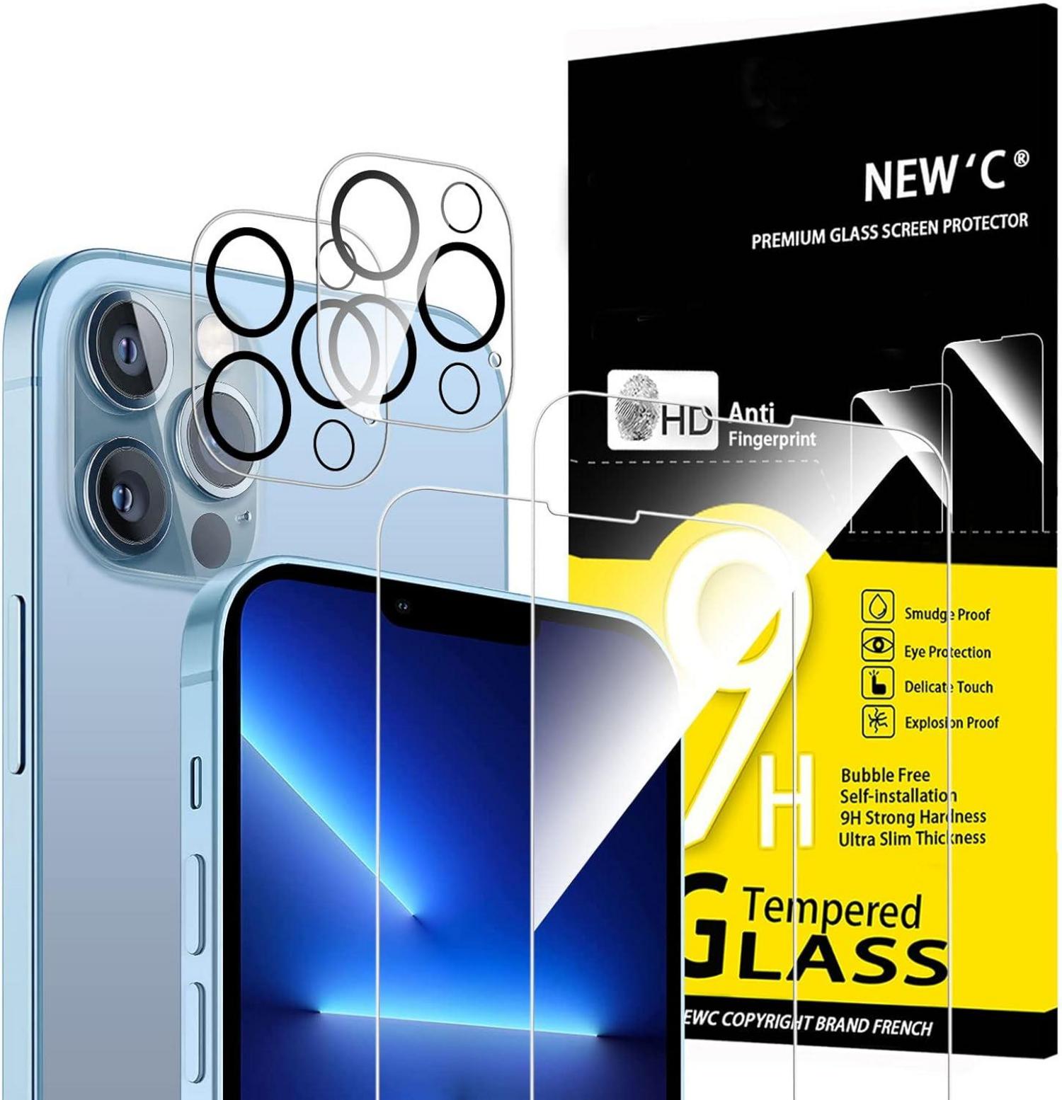 Panzer Schutzglas iPhone 13 Pro Max Kamera Schutzglas 4er Set