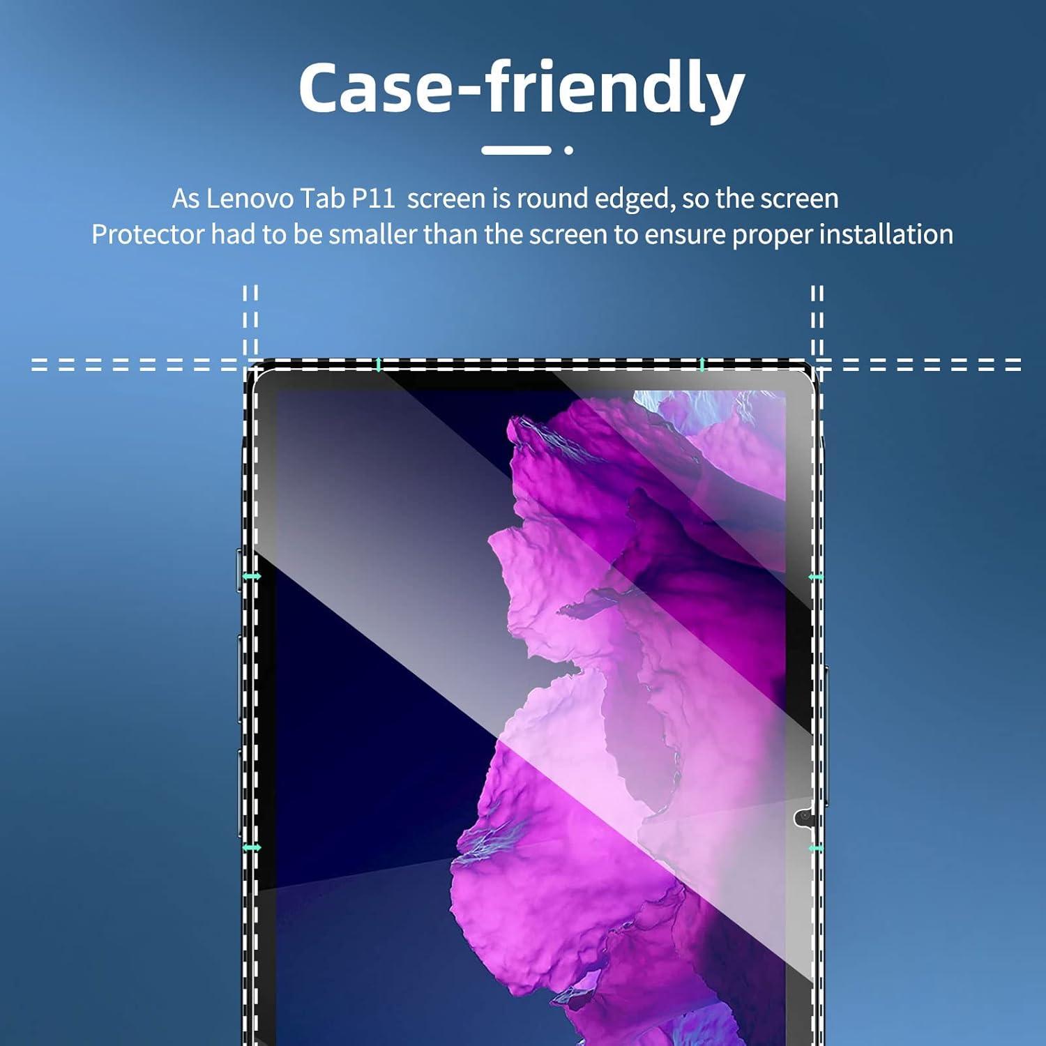 Lenovo Tab P11 Plus Schutzfolie 2 Stück Panzer Glas 9H Härte Displayfolie 11 Zoll HD