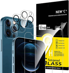 Panzer Schutzglas für iPhone 12 Pro + Kamera Schutzglas