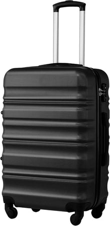 Koffer Hartschale Trolley Rollkoffer 4 Rollen TSA-Schloss Schwarz