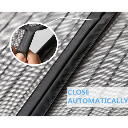 Magnetischer Fliegengitter für Balkontür, 160x220cm Schwarz