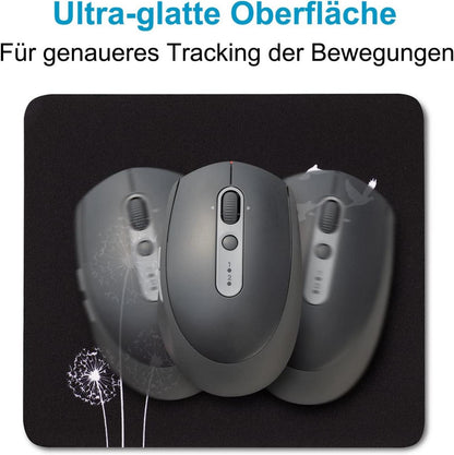 Kleines Mauspad Schwarz Mini Mousepad 180x160mm Design