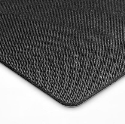 Mauspad Mini 180 x 160 mm Kleines Mousepad Design Schwarz Smooth