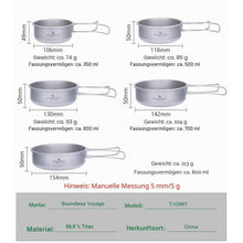 Titan Camping Geschirr Set mit Klappgriffen – 5-teilig