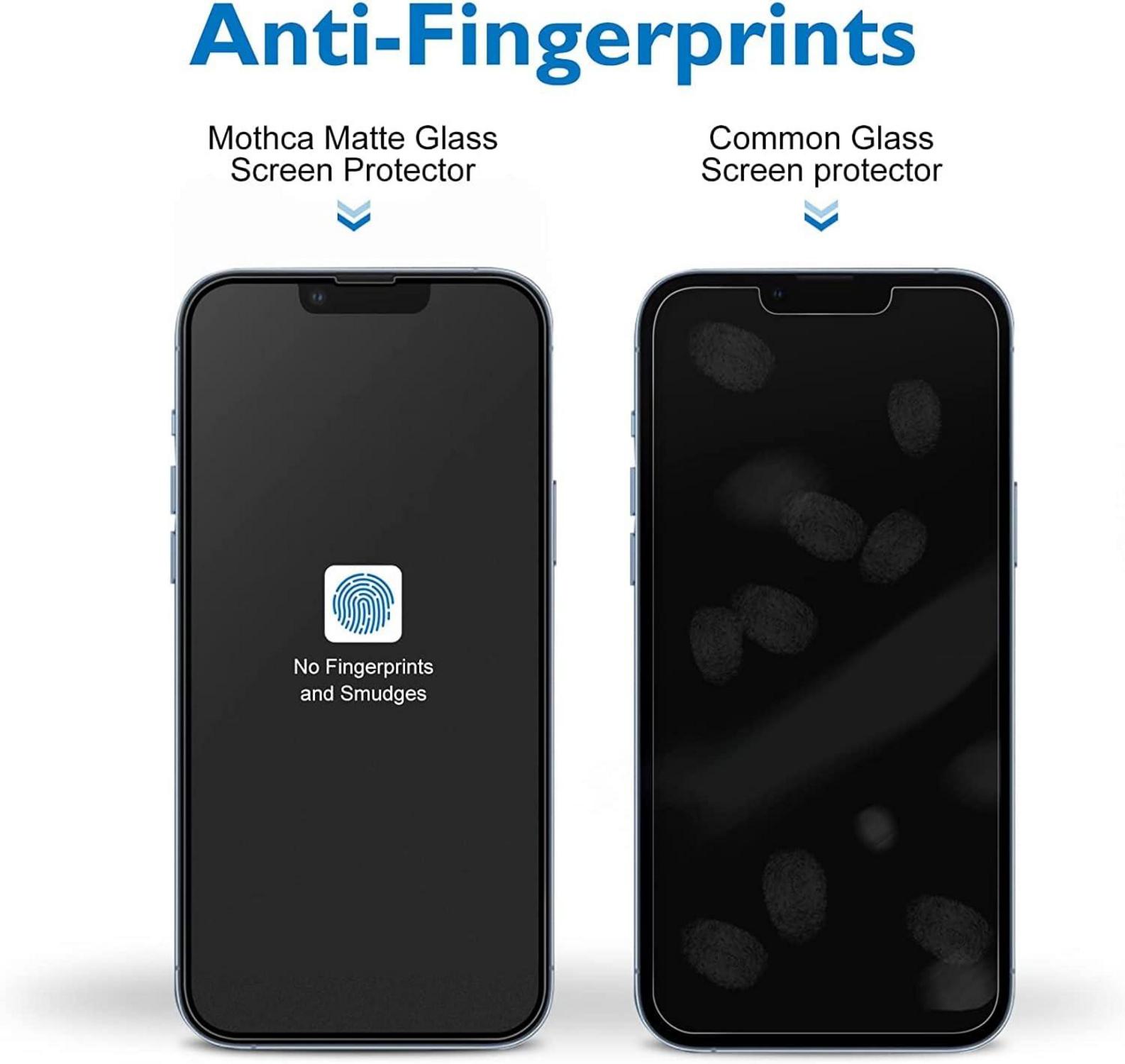 2er Pack Matt Panzerglas für iPhone 14/13/13 Pro 6,1 Zoll