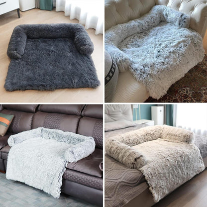 Flauschiges Hundebett Waschbar – Beige, Mittelgroß