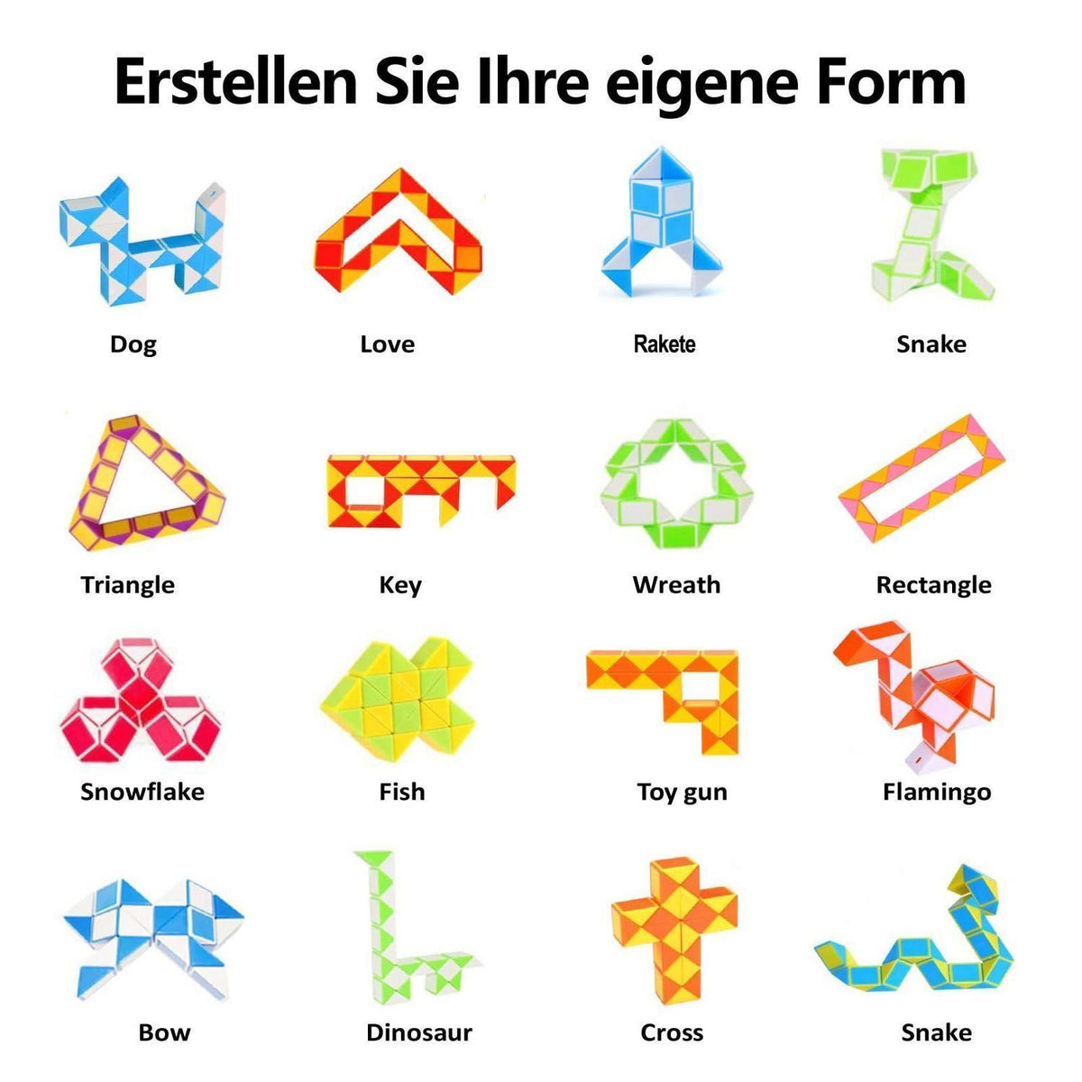24 Mini Magische Würfel Puzzles - Kindergeburtstagsgeschenke