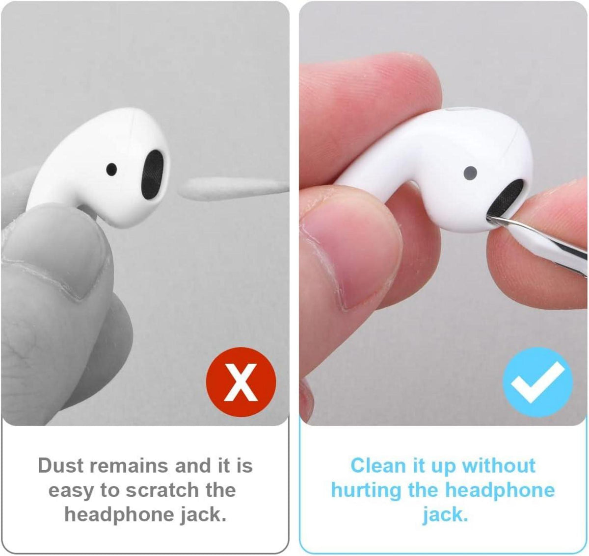Vicloon Airpods Pro Reinigungsset 3 in 1 Multifunktionsstift weiche Bürste