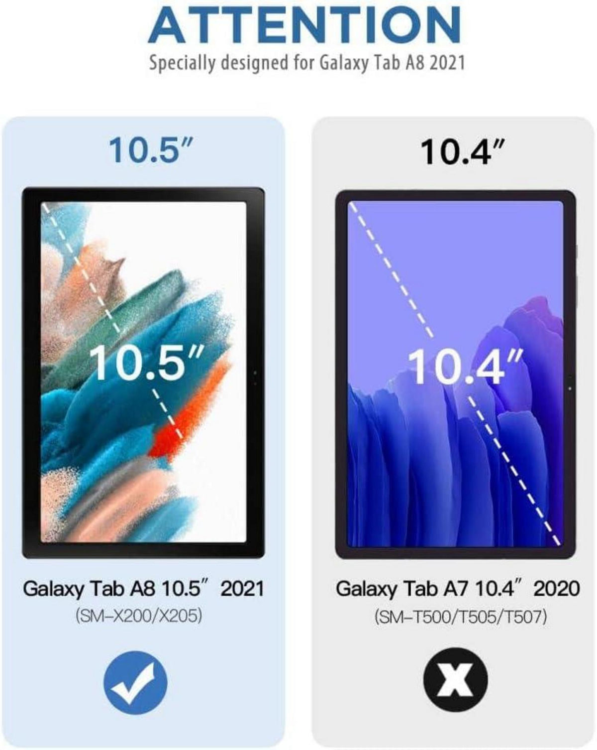 TiMOVO Galaxy Tab A8 10,5 Zoll Hülle - PU Leder
