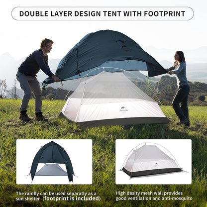 Leichtes 1-Personen Kuppelzelt für Camping & Wandern