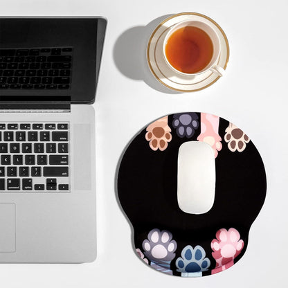 Ergonomisches Mauspad mit Handgelenkauflage Katzenmotiv