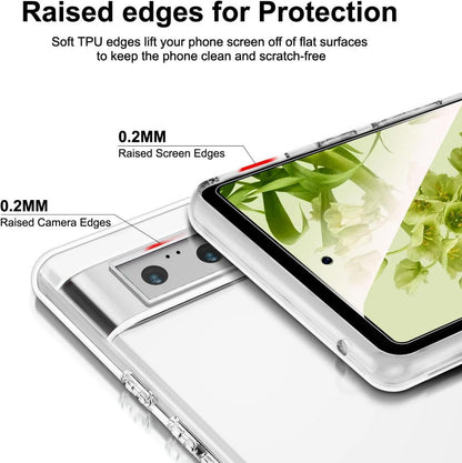 NEW'C Google Pixel 6 Hülle + 2 Panzer Schutz Glas Set