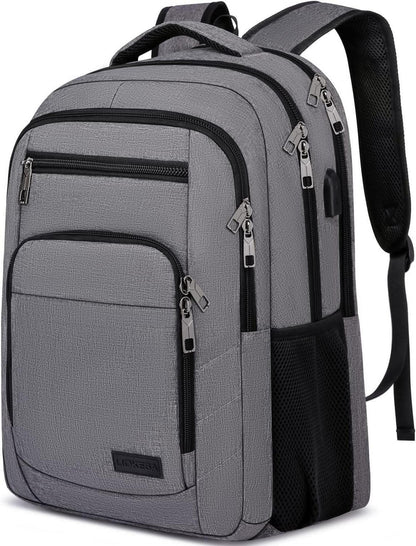 Wasserdichter Rucksack USB-Ladeanschluss 15,6 Zoll Grau