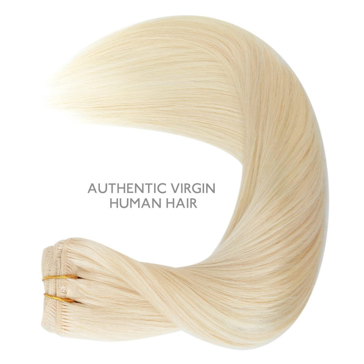 Echthaar Clip-in Extensions Platinblond 45cm - 70g