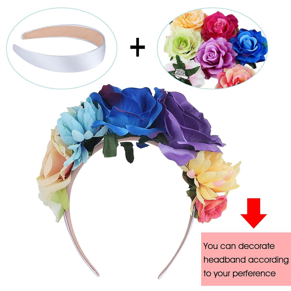 12er Pack Satin Stirnbänder für Frauen und Mädchen - 3cm breite Haarreifen in 12 Farben