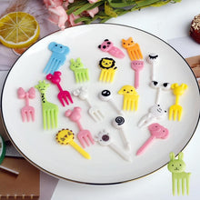 60 Stück Tier Obstgabeln Kunststoff Mini Gabeln Fingerfood