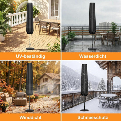 Sonnenschirm Schutzhülle 2-3m mit Teleskopstab & Aufbewahrung