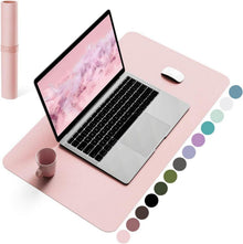 Großes Rosa Schreibtischunterlage Mauspad Leder Wildleder Office