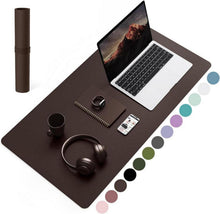 Großes Office Mousepad aus Leder - Rutschfeste Schreibunterlage