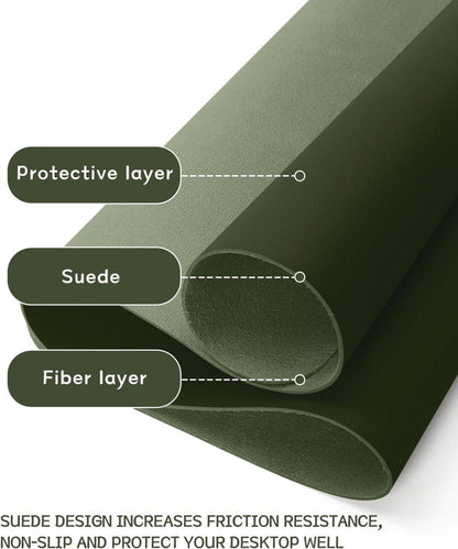 Großes Office Mousepad Schreibtischunterlage 80x40cm Wildleder