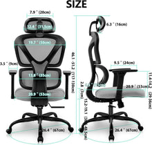 Ergonomischer Bürostuhl mit verstellbarer Kopfstütze und
