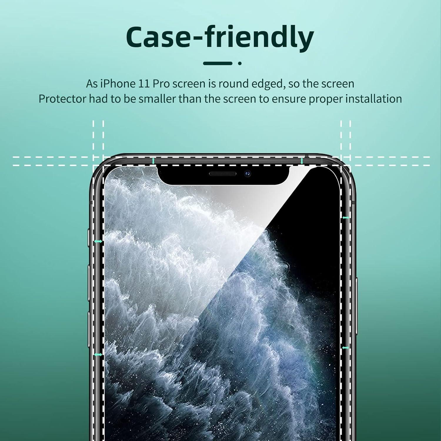 Panzer Schutzglas Set für iPhone 11 Pro, 4-teilig