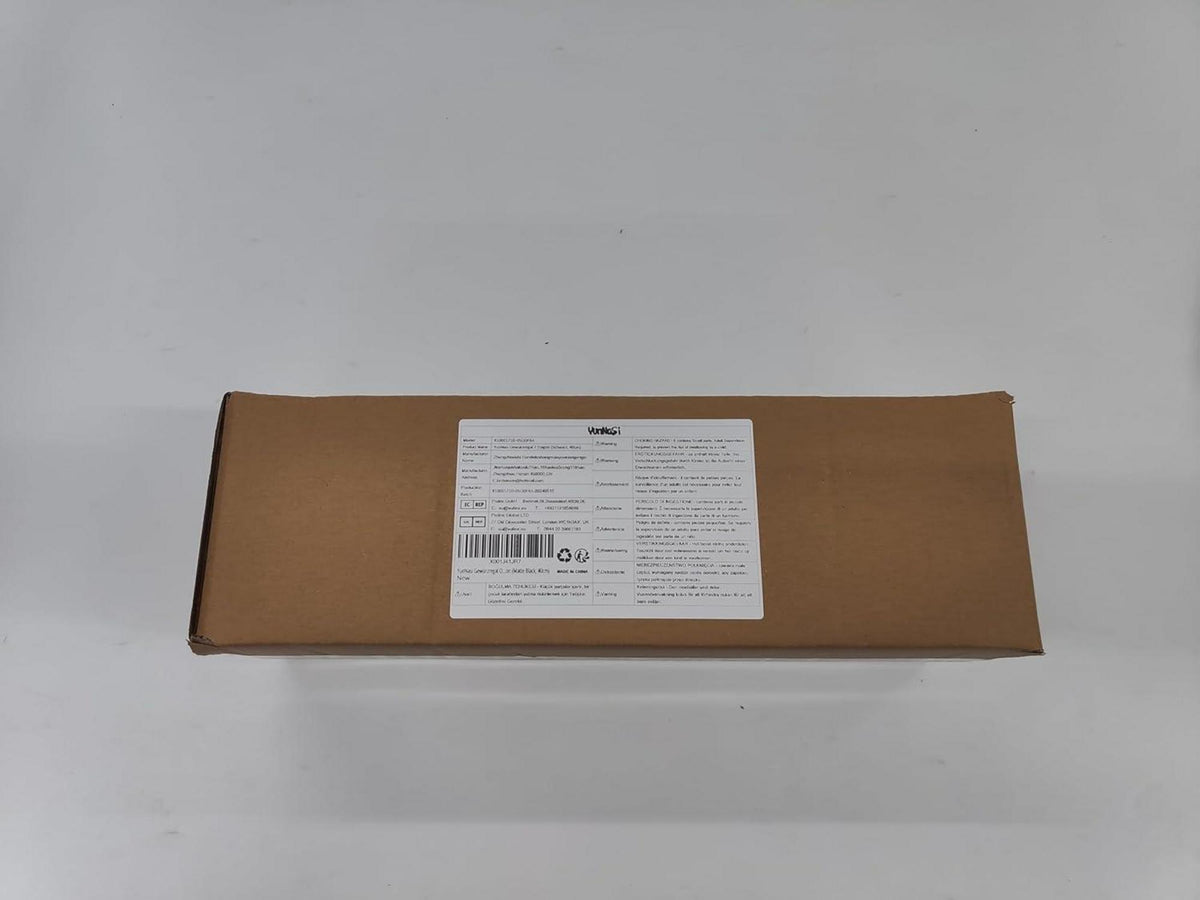 Gewürzregal ohne Bohren Küchenregal Schwarz 2 Etagen 8 Haken 40cm