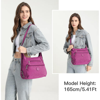 Damen Rucksack 3in1 Wasserdicht Anti-Diebstahl Violett