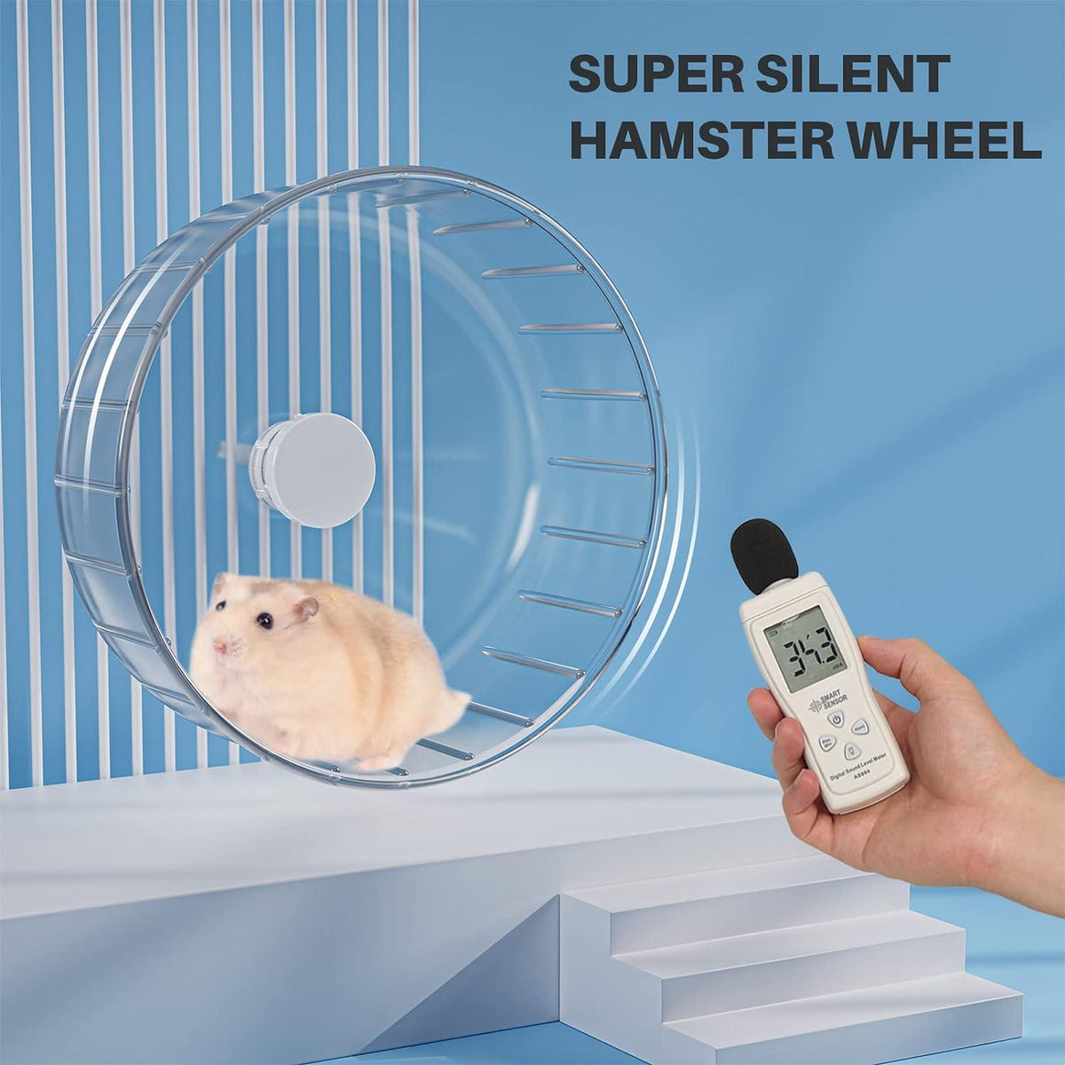Transparentes Hamsterrad 15cm Laufrad für Kleintiere