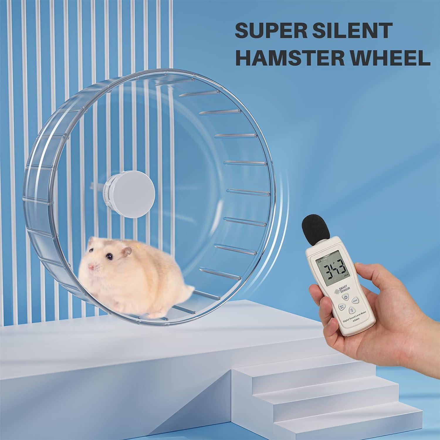Hamsterrad 18cm Transparent leise Laufrad Hamster Spielzeug